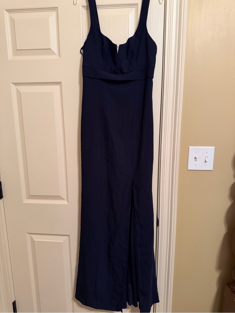 After Six Navy Sleeveless Maxi Gown